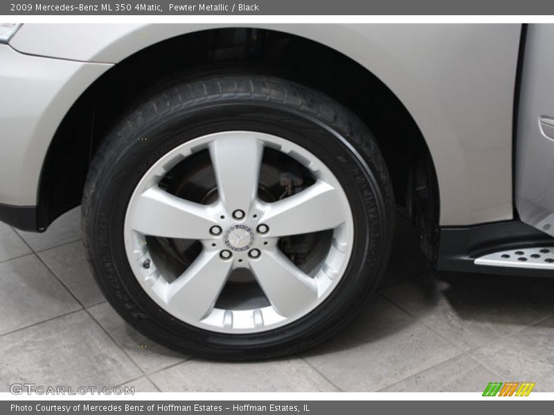 Pewter Metallic / Black 2009 Mercedes-Benz ML 350 4Matic
