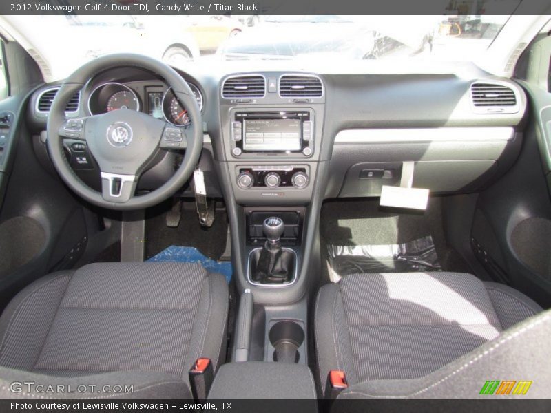 Candy White / Titan Black 2012 Volkswagen Golf 4 Door TDI