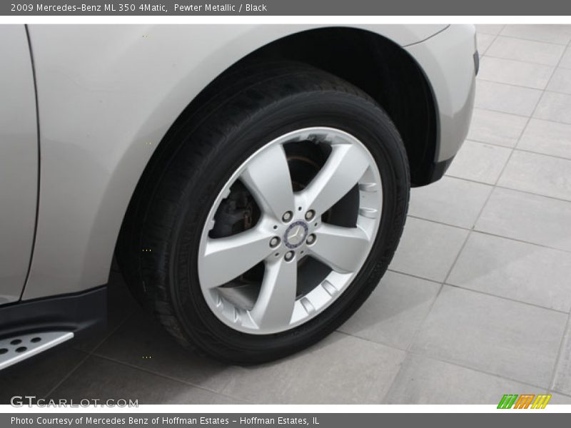 Pewter Metallic / Black 2009 Mercedes-Benz ML 350 4Matic