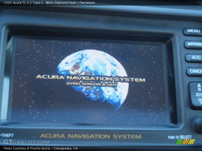 White Diamond Pearl / Parchment 2003 Acura TL 3.2 Type S