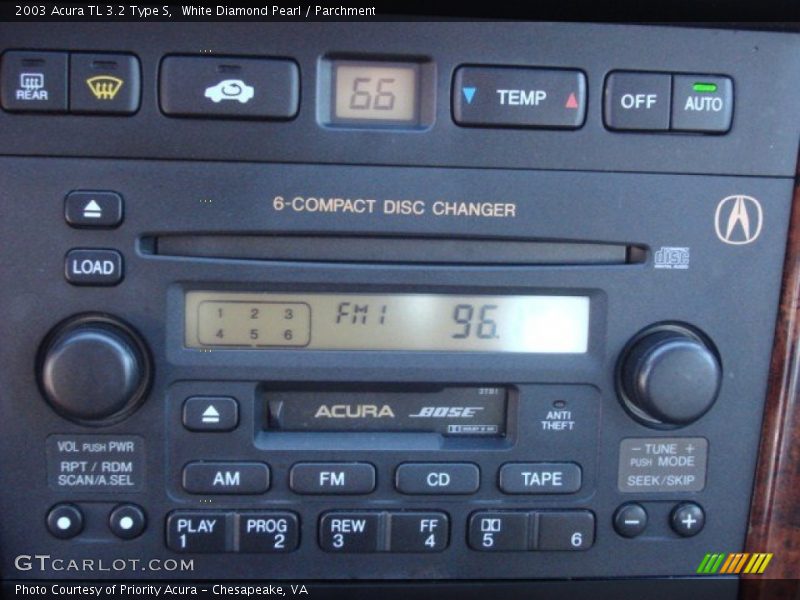 Audio System of 2003 TL 3.2 Type S