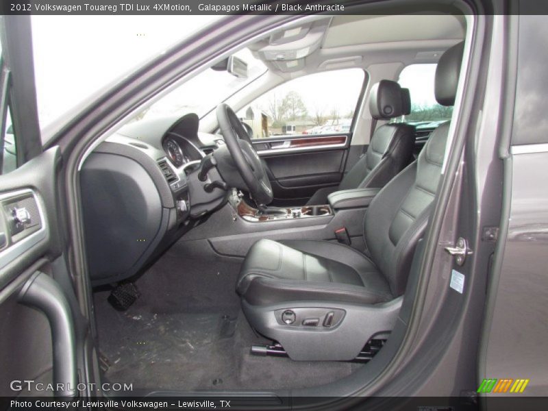  2012 Touareg TDI Lux 4XMotion Black Anthracite Interior