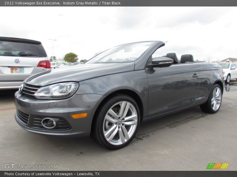 Indium Gray Metallic / Titan Black 2012 Volkswagen Eos Executive