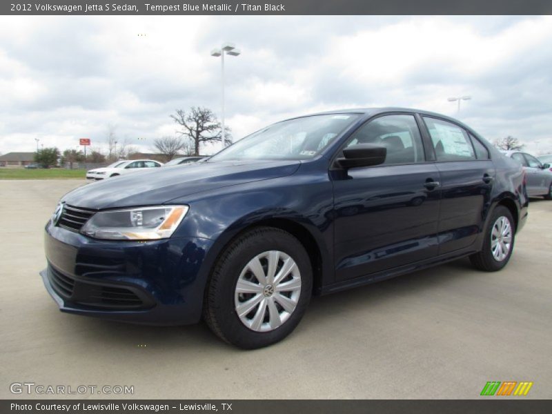 Tempest Blue Metallic / Titan Black 2012 Volkswagen Jetta S Sedan