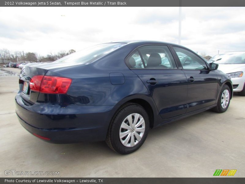 Tempest Blue Metallic / Titan Black 2012 Volkswagen Jetta S Sedan