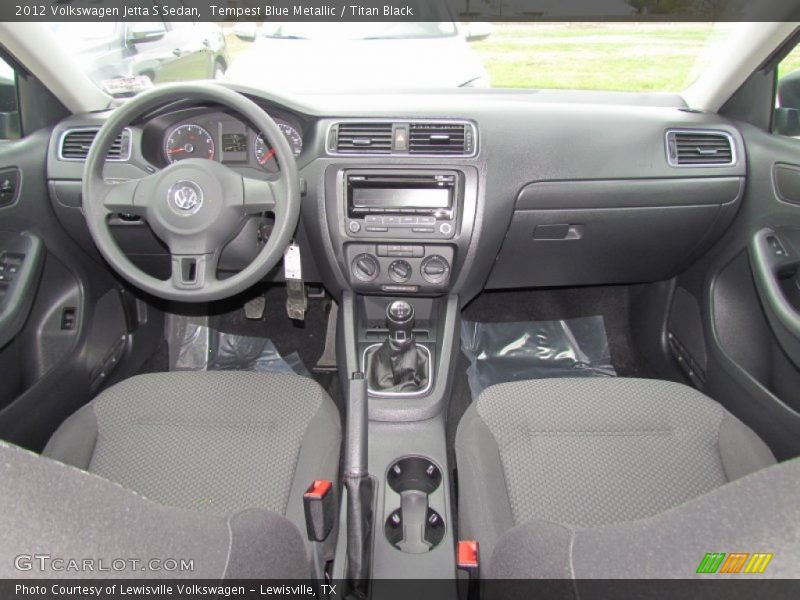 Tempest Blue Metallic / Titan Black 2012 Volkswagen Jetta S Sedan