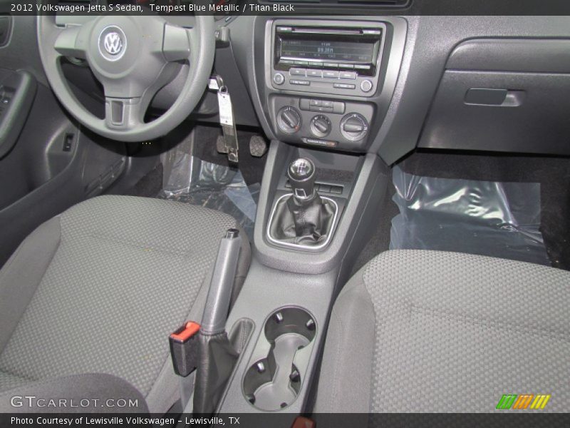 Tempest Blue Metallic / Titan Black 2012 Volkswagen Jetta S Sedan