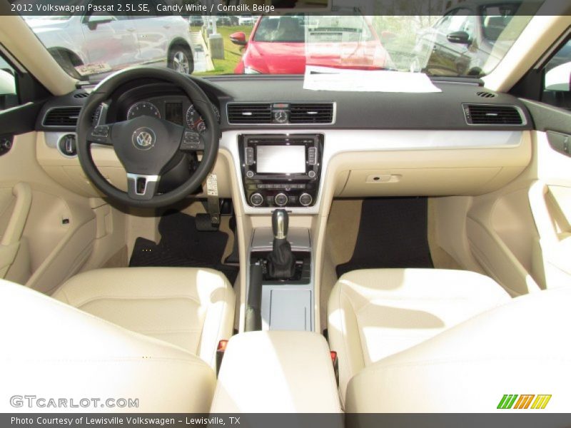 Candy White / Cornsilk Beige 2012 Volkswagen Passat 2.5L SE