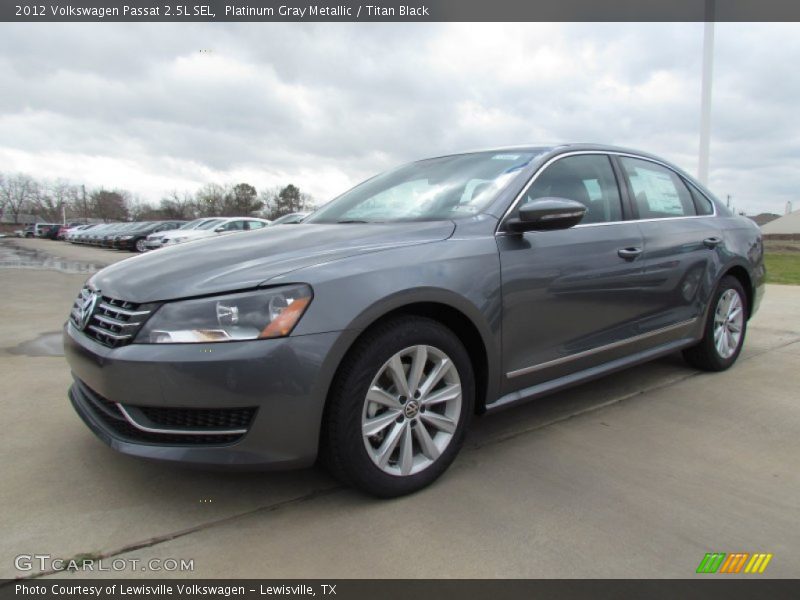 Platinum Gray Metallic / Titan Black 2012 Volkswagen Passat 2.5L SEL