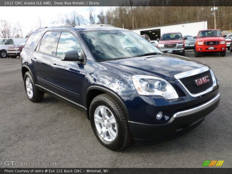 Deep Blue Metallic / Ebony 2012 GMC Acadia SLE AWD