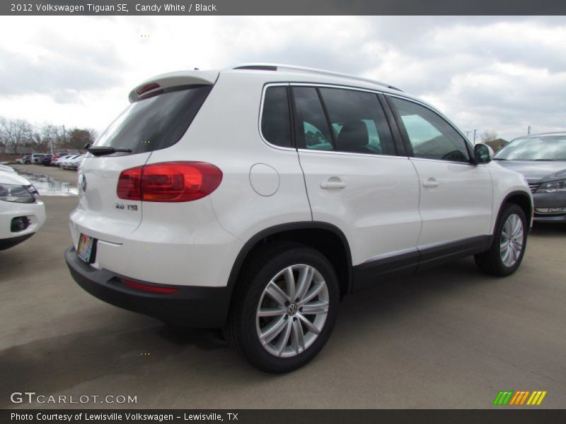 Candy White / Black 2012 Volkswagen Tiguan SE