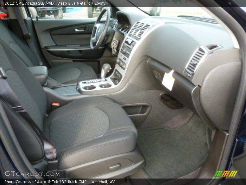 Deep Blue Metallic / Ebony 2012 GMC Acadia SLE AWD