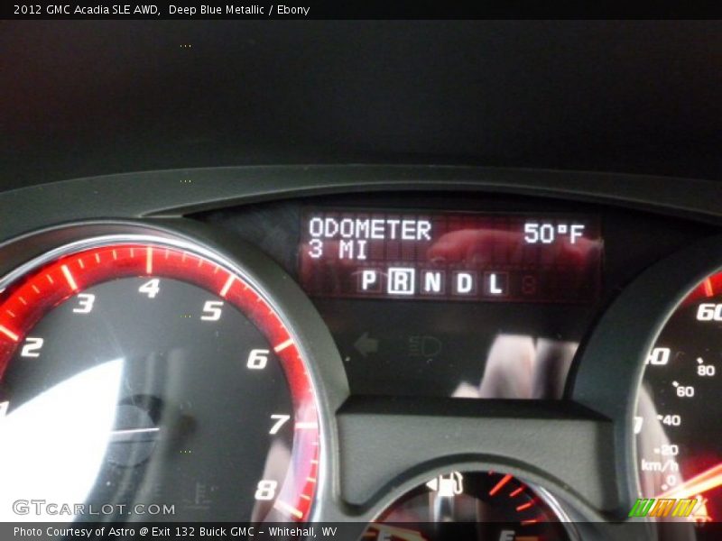 Deep Blue Metallic / Ebony 2012 GMC Acadia SLE AWD