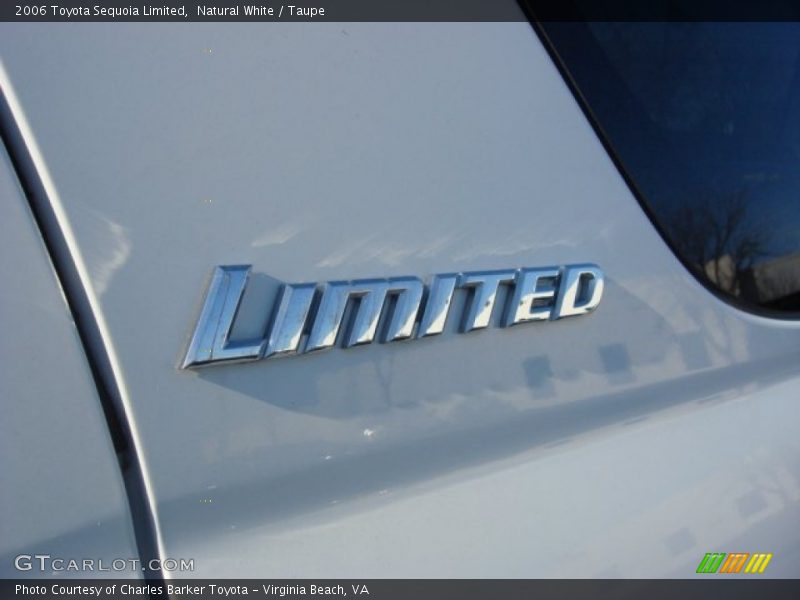 Natural White / Taupe 2006 Toyota Sequoia Limited