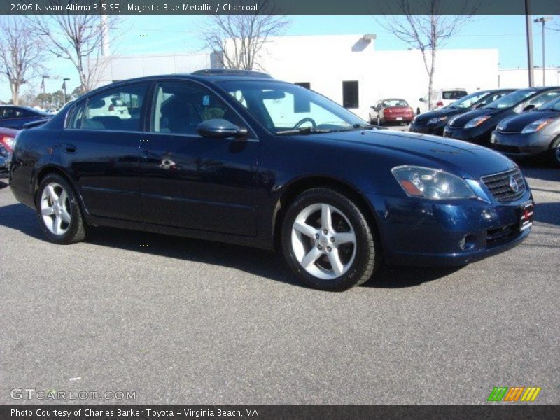 Majestic Blue Metallic / Charcoal 2006 Nissan Altima 3.5 SE
