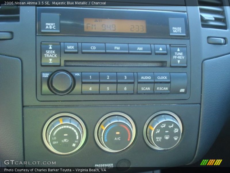 Majestic Blue Metallic / Charcoal 2006 Nissan Altima 3.5 SE