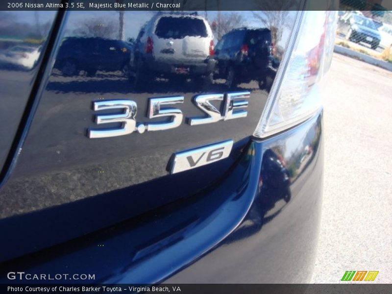 Majestic Blue Metallic / Charcoal 2006 Nissan Altima 3.5 SE