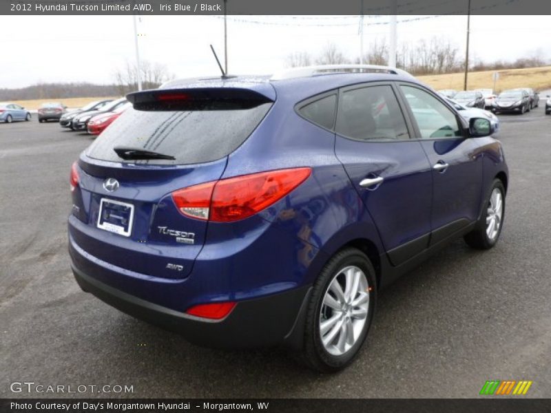Iris Blue / Black 2012 Hyundai Tucson Limited AWD