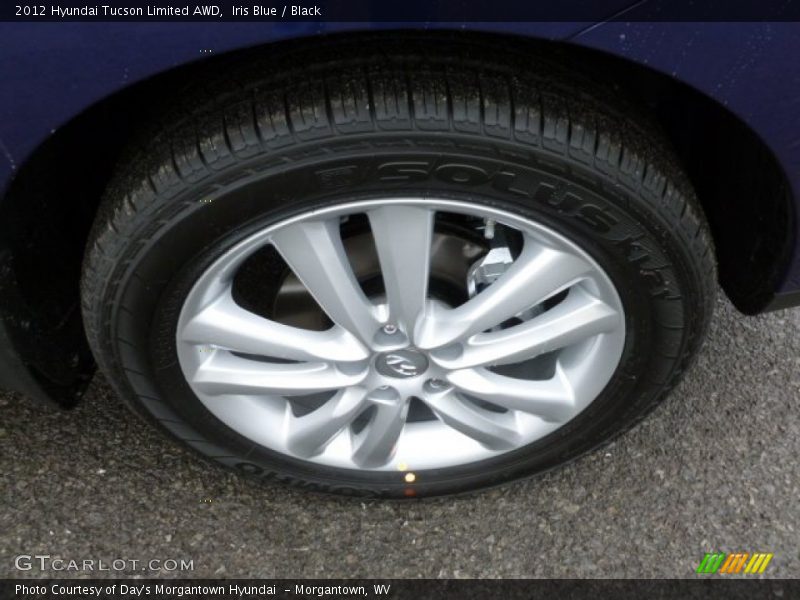 Iris Blue / Black 2012 Hyundai Tucson Limited AWD
