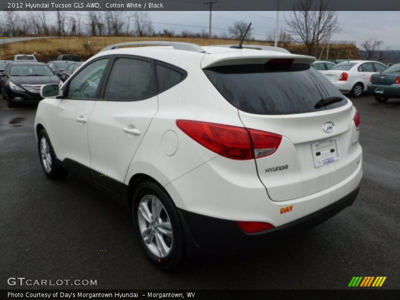 Cotton White / Black 2012 Hyundai Tucson GLS AWD