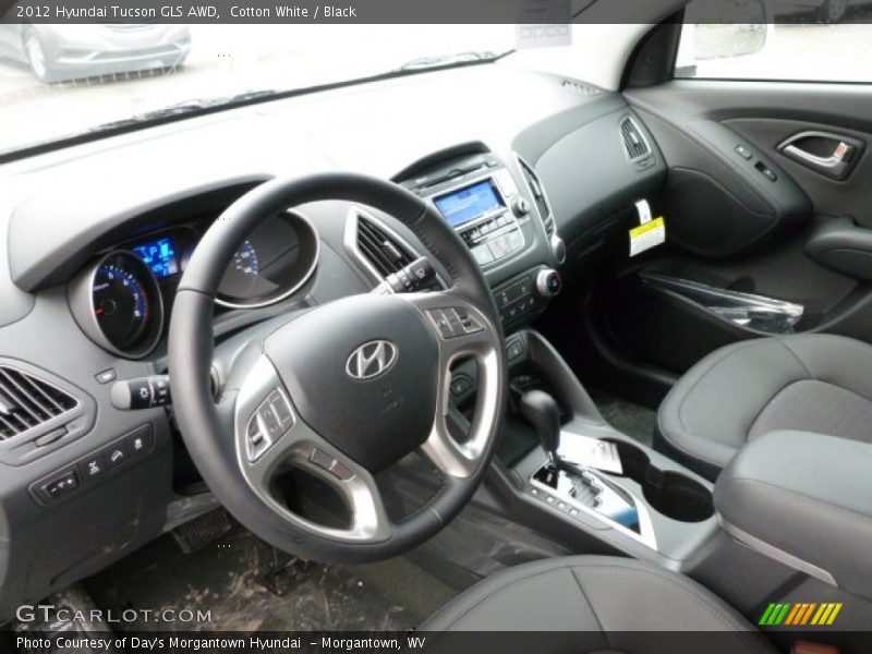 Cotton White / Black 2012 Hyundai Tucson GLS AWD
