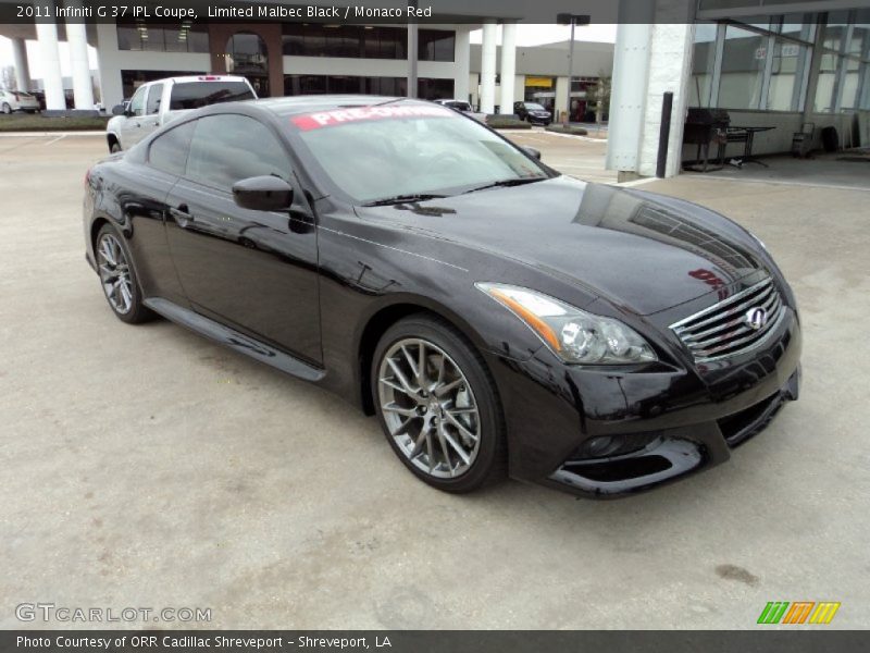 Front 3/4 View of 2011 G 37 IPL Coupe