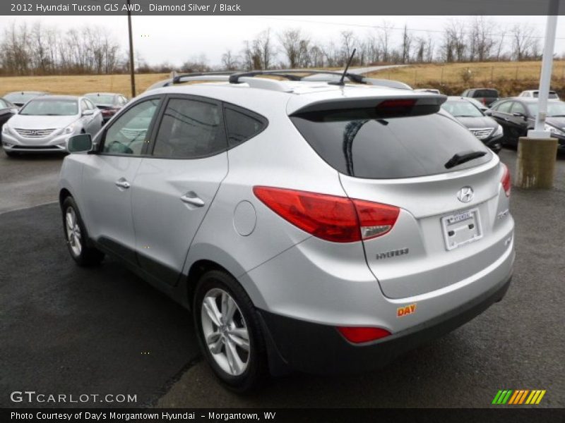 Diamond Silver / Black 2012 Hyundai Tucson GLS AWD