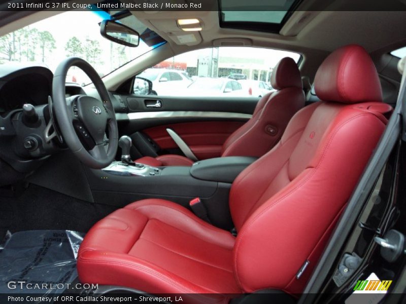  2011 G 37 IPL Coupe Monaco Red Interior