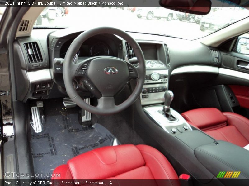 Monaco Red Interior - 2011 G 37 IPL Coupe 