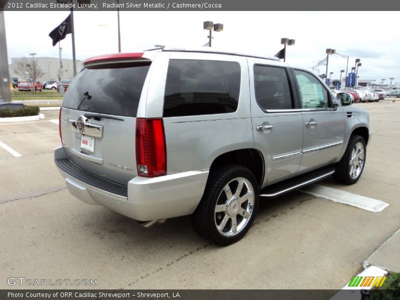 Radiant Silver Metallic / Cashmere/Cocoa 2012 Cadillac Escalade Luxury