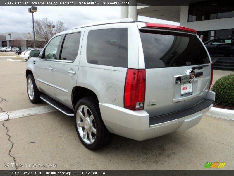 Radiant Silver Metallic / Cashmere/Cocoa 2012 Cadillac Escalade Luxury