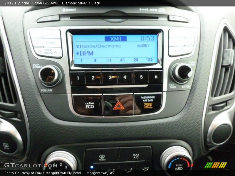 Diamond Silver / Black 2012 Hyundai Tucson GLS AWD