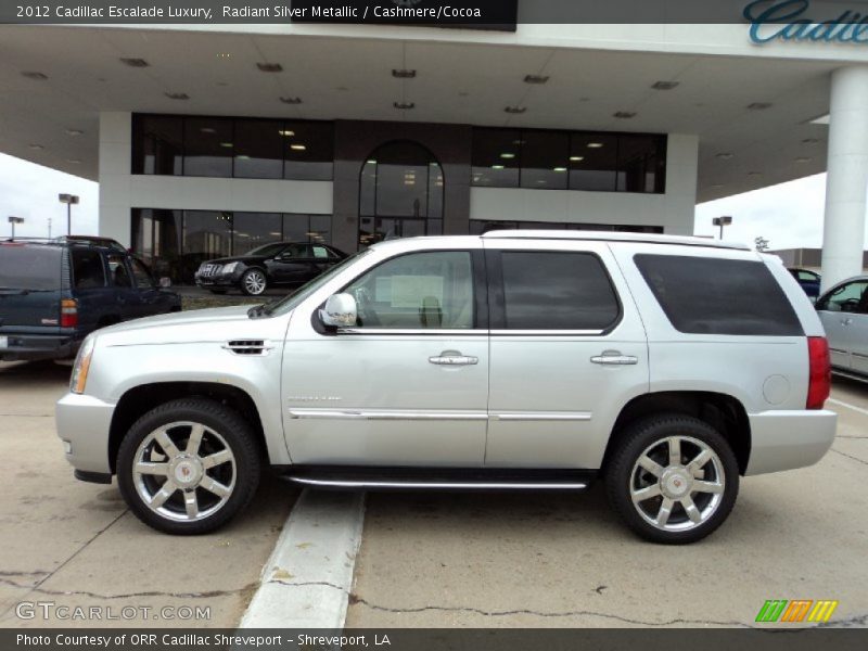 Radiant Silver Metallic / Cashmere/Cocoa 2012 Cadillac Escalade Luxury