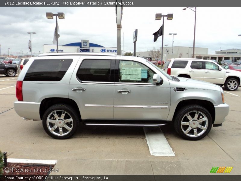 Radiant Silver Metallic / Cashmere/Cocoa 2012 Cadillac Escalade Luxury