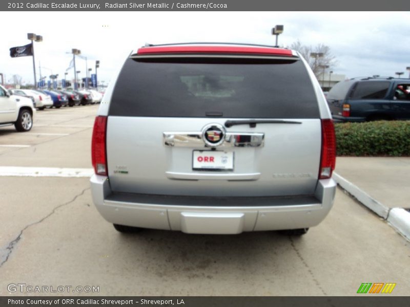 Radiant Silver Metallic / Cashmere/Cocoa 2012 Cadillac Escalade Luxury