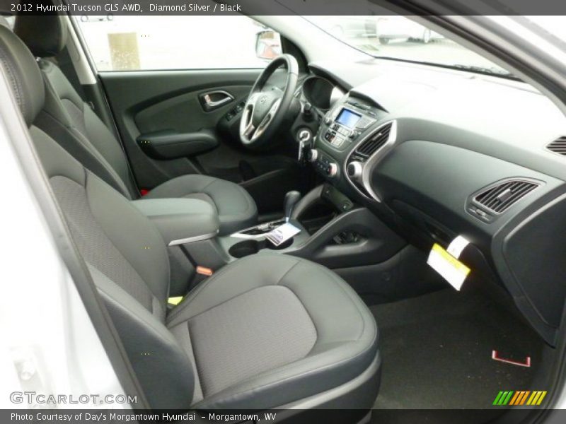 Diamond Silver / Black 2012 Hyundai Tucson GLS AWD