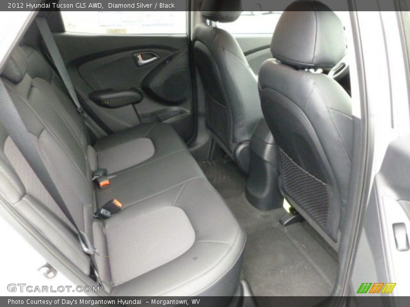 Diamond Silver / Black 2012 Hyundai Tucson GLS AWD