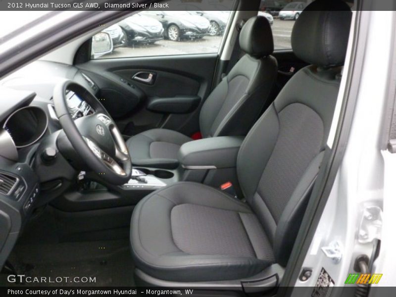Diamond Silver / Black 2012 Hyundai Tucson GLS AWD