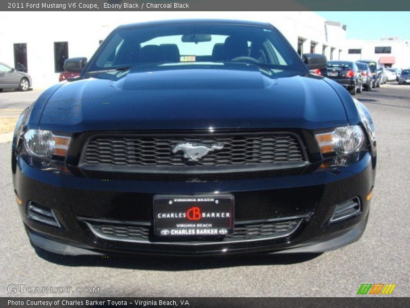 Ebony Black / Charcoal Black 2011 Ford Mustang V6 Coupe