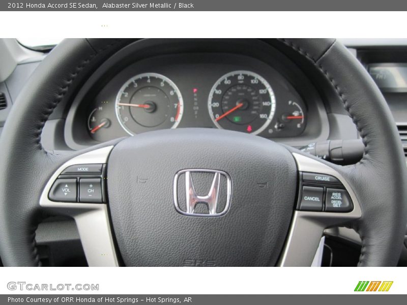 Alabaster Silver Metallic / Black 2012 Honda Accord SE Sedan