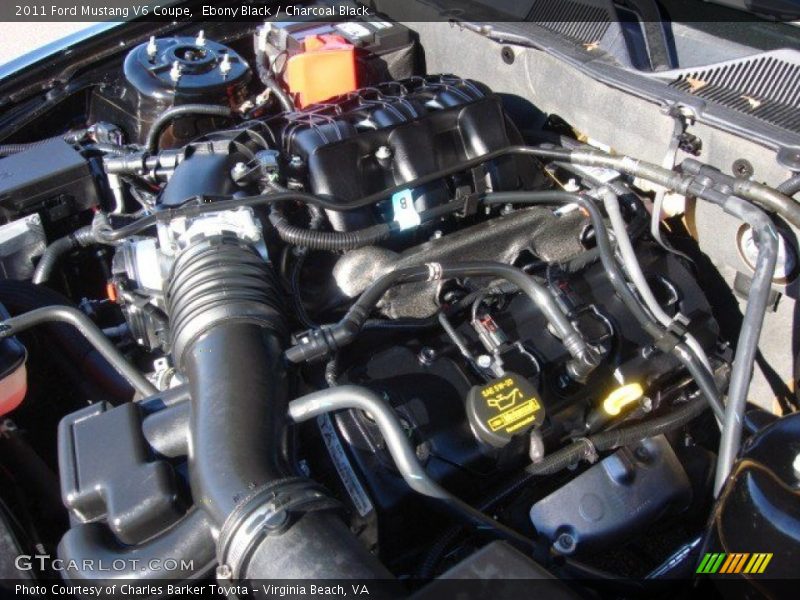 Ebony Black / Charcoal Black 2011 Ford Mustang V6 Coupe