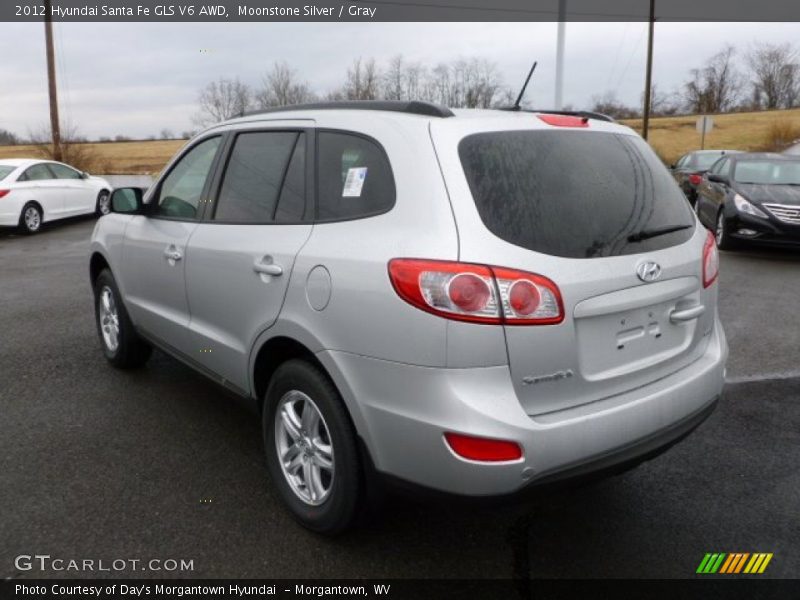 Moonstone Silver / Gray 2012 Hyundai Santa Fe GLS V6 AWD