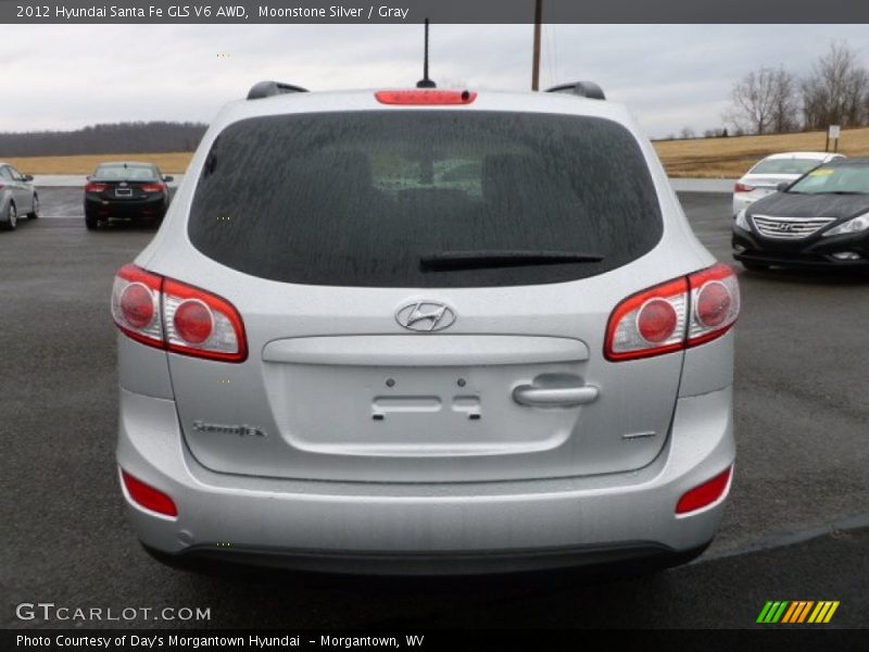 Moonstone Silver / Gray 2012 Hyundai Santa Fe GLS V6 AWD