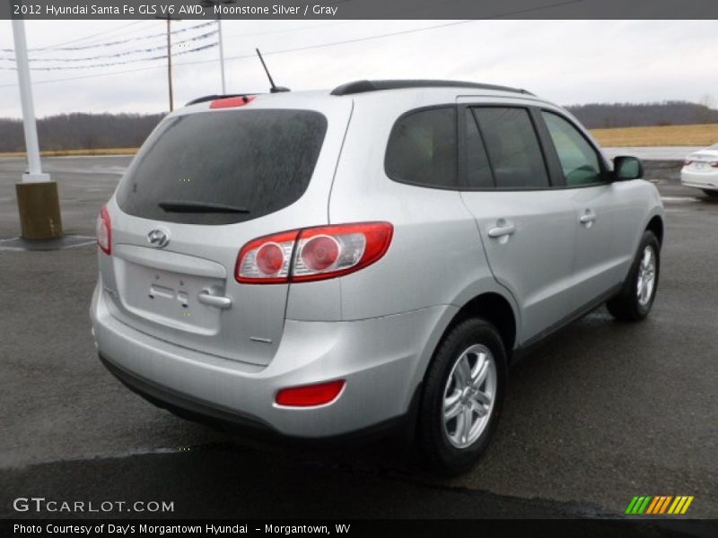 Moonstone Silver / Gray 2012 Hyundai Santa Fe GLS V6 AWD