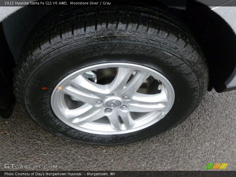 Moonstone Silver / Gray 2012 Hyundai Santa Fe GLS V6 AWD