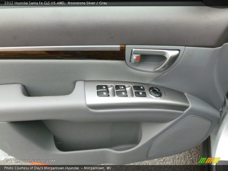 Moonstone Silver / Gray 2012 Hyundai Santa Fe GLS V6 AWD