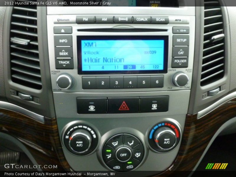 Controls of 2012 Santa Fe GLS V6 AWD
