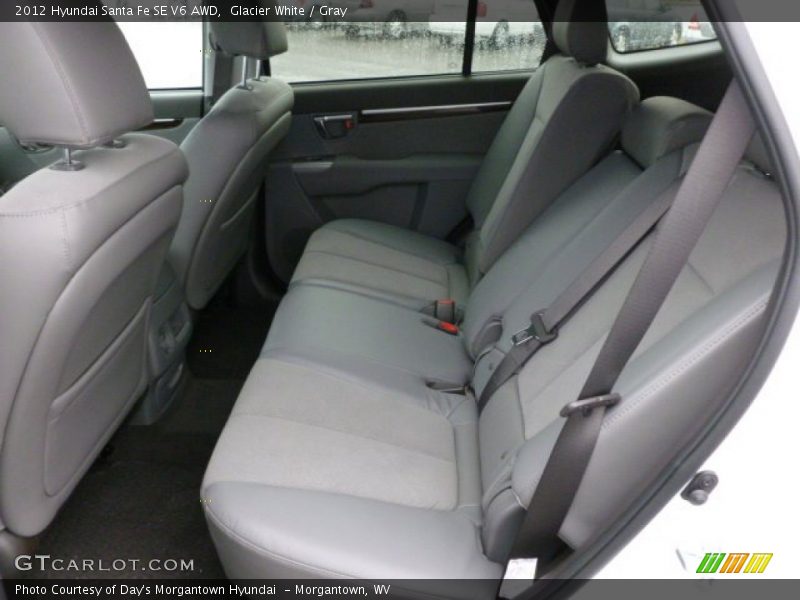  2012 Santa Fe SE V6 AWD Gray Interior