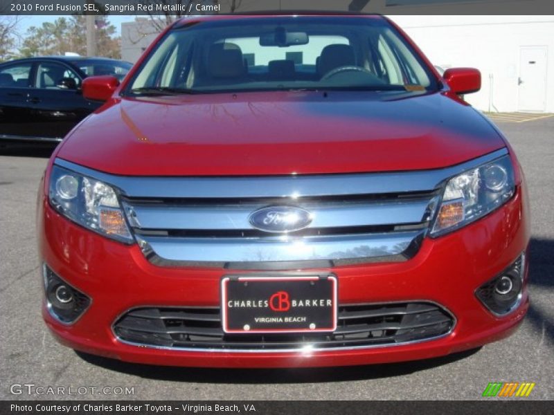 Sangria Red Metallic / Camel 2010 Ford Fusion SEL