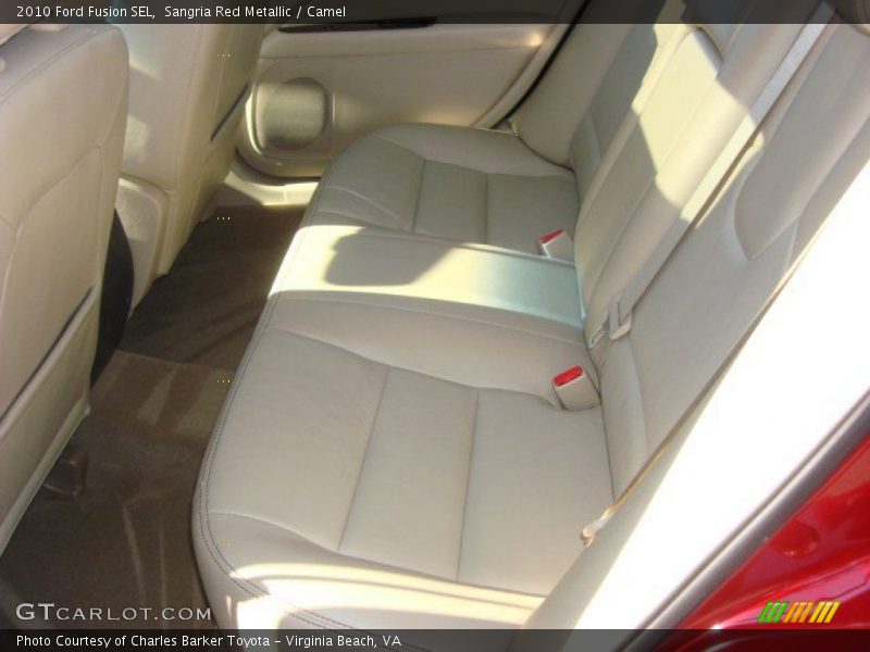 Sangria Red Metallic / Camel 2010 Ford Fusion SEL